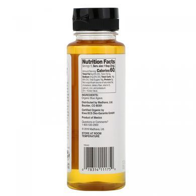 Нектар блакитної агави золотистий органік Madhava Natural Sweeteners (Blue Agave) 333 м