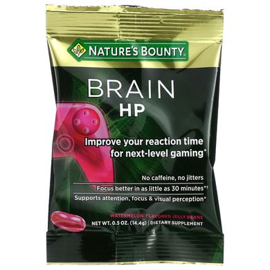Nature's Bounty, Brain HP, кавун, 12 пакетиків по 0,5 унції (14,4 г) кожен