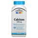 Кальцій + вітамін D3, Calcium Plus D3, 1000 мг / 800 МО, 21st Century, 90 таблеток фото