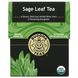 Buddha Teas, Органический травяной чай, лист шалфея, 18 чайных пакетиков, 0,83 унции (24 г) фото