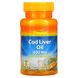 Масло печінки тріски, Cod Liver Oil, Thompson, 400 мг, 60 гелевих капсул фото