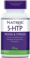 5-гідрокситриптофан Natrol (5-HTP) 50 мг 30 капсул