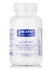 Каприловая кислота Pure Encapsulations (Caprylic Acid) 120 капсул купить в Киеве и Украине
