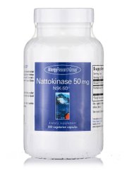 Наттокиназа НСК-СД, Nattokinase NSK-SD, Allergy Research Group, 50 мг, 300 вегетарианских капсул купить в Киеве и Украине
