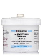 Сульфат магния крем, Magnesium Sulfate Cream, Kirkman labs, 4 унции (113 грамм) купить в Киеве и Украине