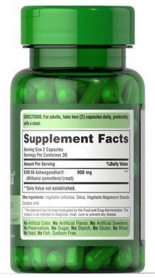 Ashwagandha KSM-66&reg;, Ashwagandha KSM-66&reg;, Puritans Pride, 450mg, 60 capsules