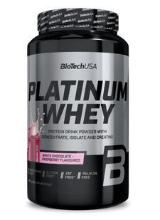 Протеїн Platinum Whey BioTech 1 кг Білий шоколад - Малина