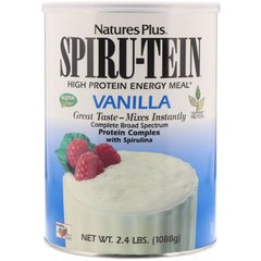 Spiru-Tein, энергетический продукт с высоким содержанием белка, со вкусом ванили, Nature's Plus, 2,4 фунта (1088 г) купить в Киеве и Украине