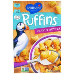 Puffins Cereal, арахисовое масло, Barbara's Bakery, 11 унций (312 г) купить в Киеве и Украине