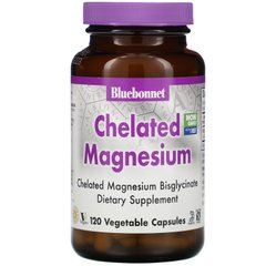 Хелатный магний Bluebonnet Nutrition (Chelated magnesium) 200 мг 120 капсул купить в Киеве и Украине