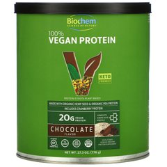 Веганський протеїн Biochem (100% Vegan Protein) 738 г зі смаком шоколаду