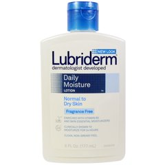 Щоденний зволожувальний лосьйон для нормальної і сухої шкіри без аромату, Lubriderm, 6 рід унц (177 мл)