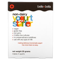 Безмолочна закваска для йогурта, Belle + Bella, 4 пакетика по 5 г