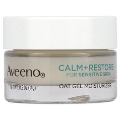 Aveeno, Calm + Restore, зволожуючий гель з вівса, без ароматів, пробний розмір, 0,5 унції (14 г)