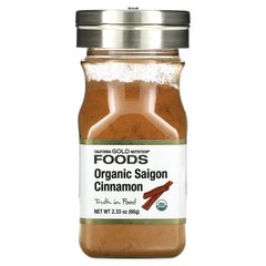 Органическая сайгонская корица California Gold Nutrition (Organic Saigon Cinnamon) 49 г купить в Киеве и Украине