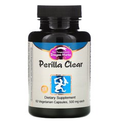 Перила, Perilla Clear, Dragon Herbs, 450 мг, 60 рослинних капсул