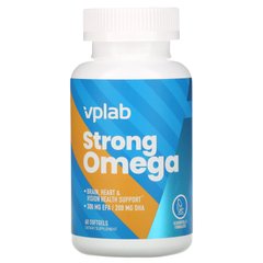 Vplab, Strong Omega, 60 мягких таблеток купить в Киеве и Украине