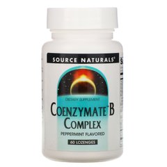 Вітамін В комплекс м'ята сублінгвальний Source Naturals (Coenzymate B Complex) 60 таблеток