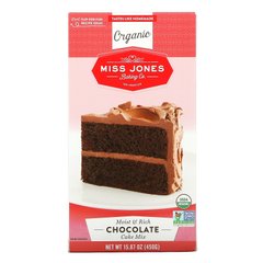 Miss Jones Baking Co, Органическая смесь для торта, шоколад, 15,87 унций (450 г) купить в Киеве и Украине