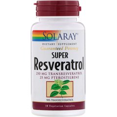 Супер ресвератрол Solaray (Super Resveratrol) 30 капсул