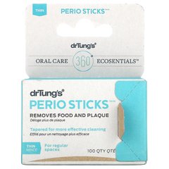 Perio Sticks, палочки для удаления налета, тонкие, Dr. Tung's, 80 шт купить в Киеве и Украине