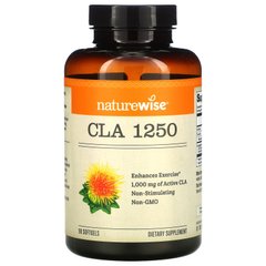 NatureWise, CLA 1250, 1000 мг, 90 м'яких таблеток