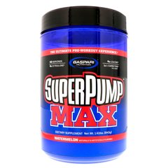 SuperPump Max, лучшая добавка для приема перед тренировкой, арбуз, Gaspari Nutrition, 1,41 фунта (640 г) купить в Киеве и Украине