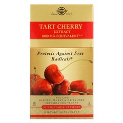 Кислая вишня Solgar (Tart Cherry) 1000 мг 90 растительных капсул купить в Киеве и Украине