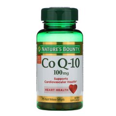 Коензим Q10 швидкого вивільнення Nature's Bounty (CoQ10) 100 мг 75 капсул
