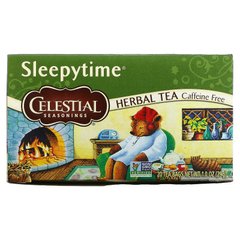 Травяной чай «Время для сна», Без кофеина, Celestial Seasonings, 20 чайных пакетиков купить в Киеве и Украине
