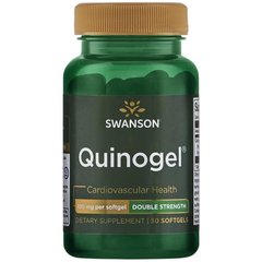 Квиногель - двойная сила, Quinogel - Double Strength, Swanson, 100 мг 30 капсул купить в Киеве и Украине