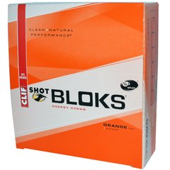 Жевательные леденцы Shot Bloks Energy, апельсиновый вкус + кофеин, Clif Bar, 18 пакетиков по 60 г купить в Киеве и Украине