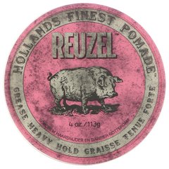 Рожева помада, жир, важка фіксація, Reuzel, 4 унції (113 г)