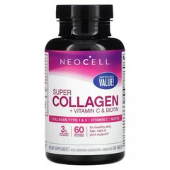 Супер Колаген з вітаміном C та біотином NeoCell (Super Collagen + Vitamin C & Biotin) 180 таблеток