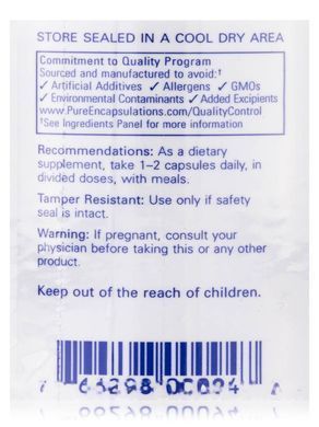 Вітамін E зі змішаними токоферолами Pure Encapsulations (Vitamin E With Mixed Tocopherols) 180 капсул