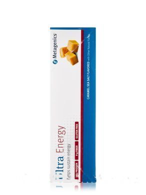 Батончики для енергії з морською сіллю Metagenics (Ultra Energy Caramel Sea Salt Bar) 12 батончиків
