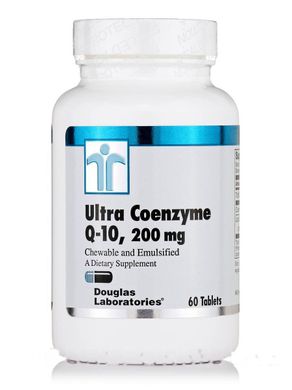Коензим Q10 Douglas Laboratories (Ultra Coenzyme Q-10) 200 мг 60 жувальних таблеток