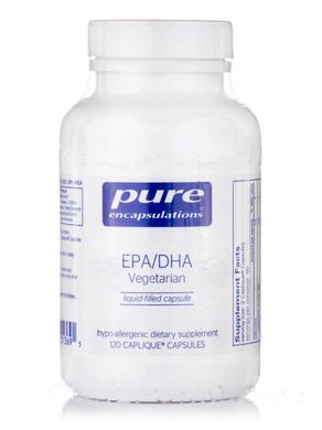 ЕПК та ДГК вегетаріанська Pure Encapsulations (EPA/DHA) 120 капсул