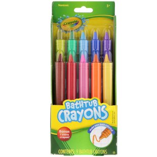 Карандаши для ванной 3+, Crayola, 9 Карандашей для ванной, Бонус 1 купить в Киеве и Украине