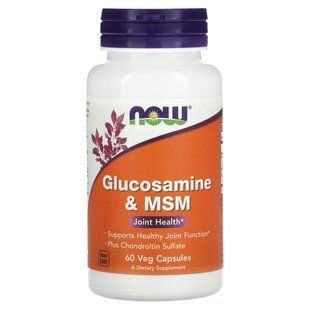 NOW Foods, Glucosamine & MSM, 60 Veg Capsules купить в Киеве и Украине