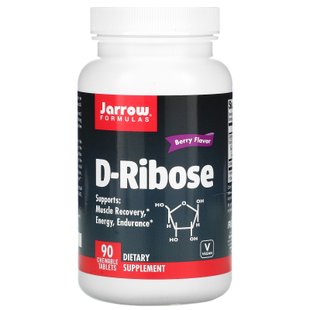 Д-рибоза Jarrow Formulas (D-Ribose) 1000 мг 90 таблеток с ягодным вкусом купить в Киеве и Украине