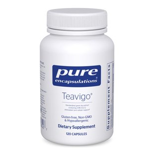 Экстракт зеленого чая Pure Encapsulations (Teavigo) 120 капсул купить в Киеве и Украине