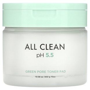 Heimish, All Clean, Green Pore Toner Pad, 75 Pads, 10.58 oz (300 g) купить в Киеве и Украине