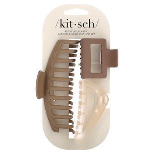 Kitsch, Assorted Oversized Claw Clip, 3 Pc Set купить в Киеве и Украине