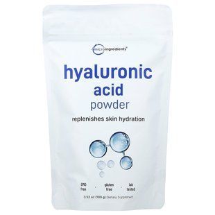 Micro Ingredients, Hyaluronic Acid Powder, 3.52 oz (100 g) купить в Киеве и Украине
