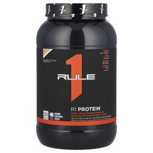 Rule One Proteins, R1 протеїнова порошкова суміш для приготування напою, печиво й крем, 900 г (1,98 фунта)