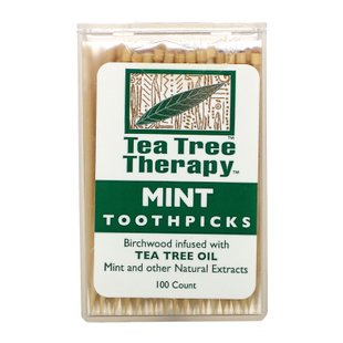 Зубочистки Tea Tree TherapyToothpicks, мятные, примерно, Tea Tree Therapy, 100 штук купить в Киеве и Украине