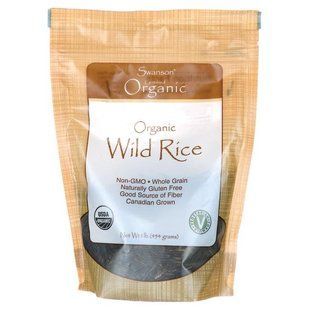 Organic Wild Rice, Organic Wild Rice, Swanson, 454 grams