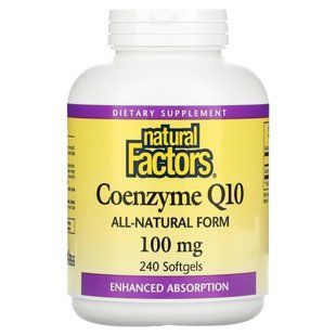 Коэнзим CoQ10 Natural Factors ( CoQ10) 100 мг 240 капсул купить в Киеве и Украине