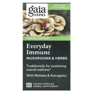Грибы + травы смесь Gaia Herbs 60 капсул купить в Киеве и Украине